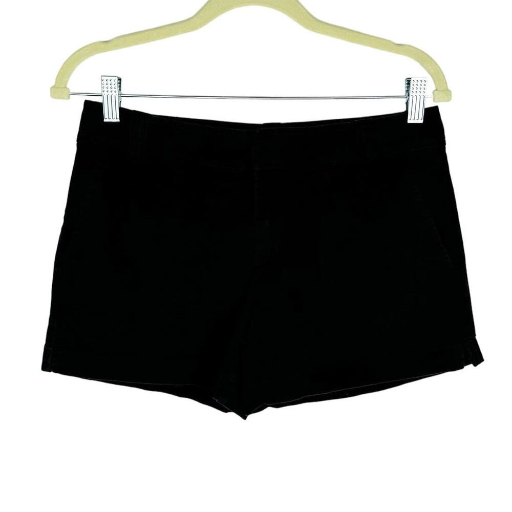 New York & Company Black Cotton Blend Shorts Preppy Bottoms Sz 2